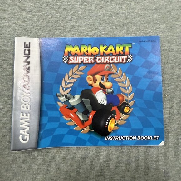 Nintendo Other - Mario Kart Super Circuit Nintendo Game Boy Advance Manual Only